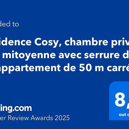Residence Cosy, Chambre Privee Non Mitoyenne Avec Serrure Dans Un Appartement De 50 M Carres Bois-Colombes Zewnętrze zdjęcie